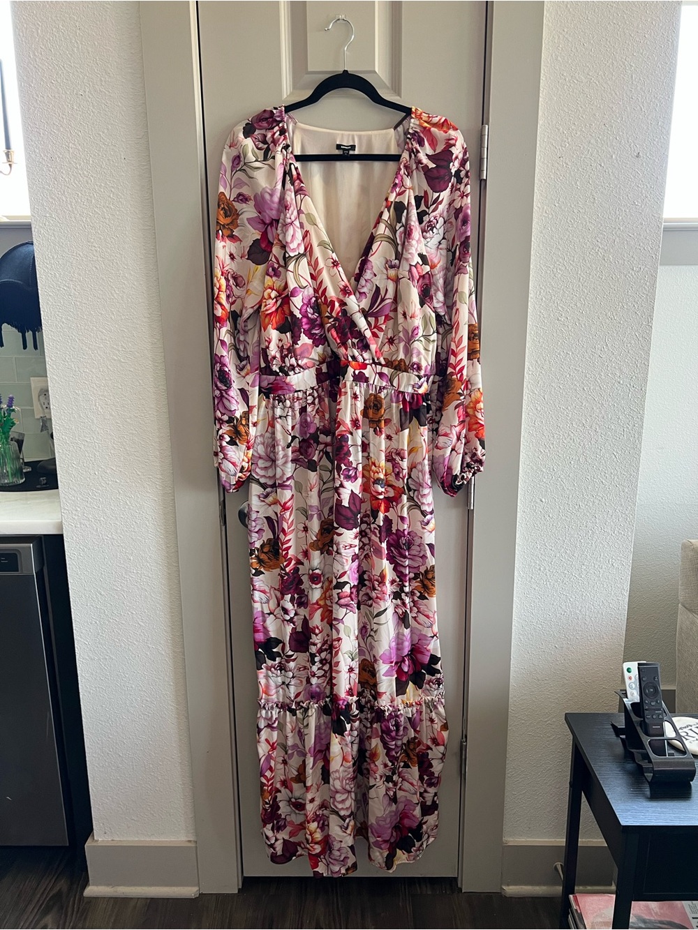 Express Floral Maxi Dress in Pink, Purple and Orange